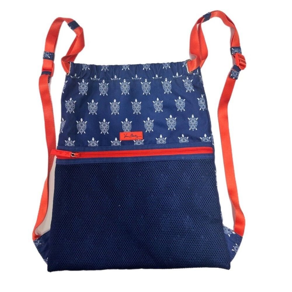 Vera Bradley Lighten Up Sea Turtle Print Backpack Purse